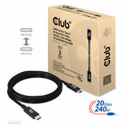 CLUB3D CAC-1575 câble USB 2 m USB4 Gen 2x2 USB C Noir - Vue supplémentaire 5