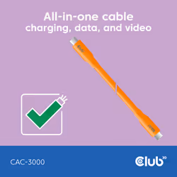 CLUB3D Kabel / Adapter câble USB USB4 Gen 2x2 2 m USB C Orange