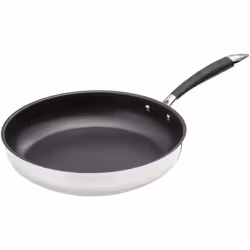 AmazonBasics KA14005, Rond, Poêle polyvalente, Noir, Acier inoxydable, 175 °C, Acier inoxydable, Vitrocéramique, Gaz, Inducti ...