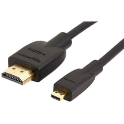 AmazonBasics HL-007332 câble HDMI 1,8 m HDMI Type D (Micro) HDMI Type A (Standard) Noir