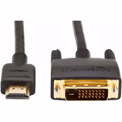AmazonBasics HL-007347 câble vidéo et adaptateur 1,82 m DVI HDMI Noir