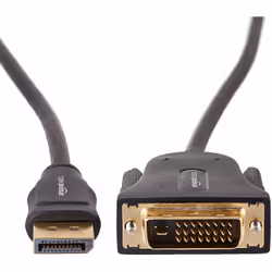 AmazonBasics HL-007268 câble vidéo et adaptateur 1,8 m DisplayPort DVI Noir