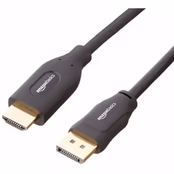 AmazonBasics HL-007266 câble vidéo et adaptateur 7,6 m DisplayPort HDMI Noir