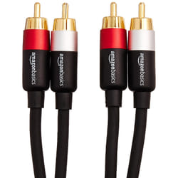 AmazonBasics PBH-20216 câble audio 1,22 m 2 x RCA Noir, Or, Rouge, Blanc