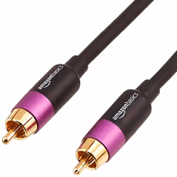 AmazonBasics PBH-19089, RCA, Mâle, RCA, Mâle, 4,57 m, Noir, Or, Violet