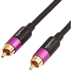 AmazonBasics PBH-19091 câble audio 10,67 m RCA Noir, Or, Violet