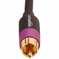 AmazonBasics PBH-19091 câble audio 10,67 m RCA Noir, Or, Violet