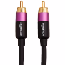 AmazonBasics PBH-19091 câble audio 10,67 m RCA Noir, Or, Violet