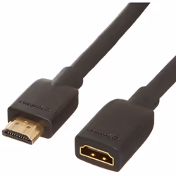 AmazonBasics PBH-1441, 1,8 m, HDMI Type A (Standard), HDMI Type A (Standard), Compatibilité 3D, 18 Gbit/s, Noir