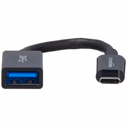 AmazonBasics L6LUC021-CS-R câble USB USB 3.2 Gen 1 (3.1 Gen 1) USB C USB A Noir