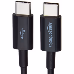 AmazonBasics L6LUC023-CS-R câble USB 0,9 m USB 2.0 USB C Noir