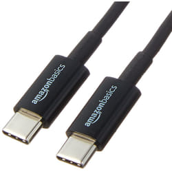 AmazonBasics L6LUC025-CS-R câble USB 1,8 m USB 2.0 USB C Noir
