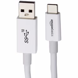 AmazonBasics L6LUC016-CS-R câble USB 0,9 m USB 3.2 Gen 2 (3.1 Gen 2) USB C USB A Blanc