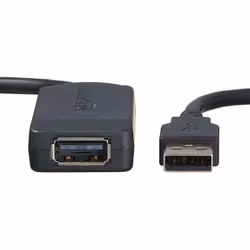 AmazonBasics L6LU2004-CS-R câble USB 9,75 m USB 2.0 USB A Noir
