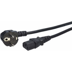 AmazonBasics L6LAC012-DT-R câble électrique Noir CEE7/7 Coupleur C13