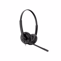 Yealink YHS34, Avec fil, Appels/Musique, 20 - 20000 Hz, Casque, Noir