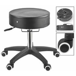 Master Massage Costco Tabouret à roulettes Tabouret pivotant Tabouret travail pratique Tabouret Tabouret cosmétique Tabouret-Noir