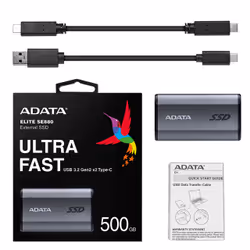 ADATA SE880 500 Go USB Type-C 3.2 Gen 2 (3.1 Gen 2) Wifi Gris - Vue supplémentaire 7