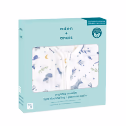 aden + anais ASGO10002 sac de couchage pour bébés Garçon/Fille Gris, Cyan, Blanc