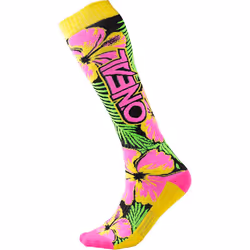 O'Neal Pro MX Island Chaussettes de motocross, rose-pourpre pour Hommes
