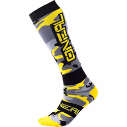O'Neal Pro MX Hunter Chaussettes de motocross, noir-jaune-argent pour Hommes