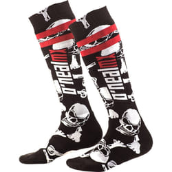 Oneal Pro Crossbones Chaussettes Motocross, noir-blanc-rouge pour Hommes