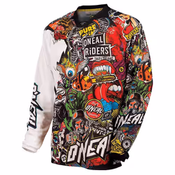 O´Neal Mayhem Crank Maillot, blanc-rouge, taille L pour Hommes