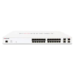 Fortinet FortiSwitch 124E-F-POE Géré L2 Gigabit Ethernet (10/100/1000) Connexion Ethernet, supportant l'alimentation via ce port (PoE) 1U Blanc