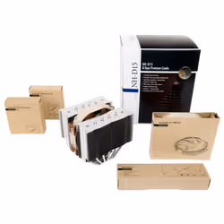 Noctua NH-D15 système de refroidissement d’ordinateur Processeur Refroidisseur 14 cm Beige, Marron, Acier