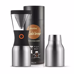 Asobu Cold Brew, Cafetière avec infusion à froid, Noir, Argent, Cuivre, Acier inoxydable, 1 pièce(s)