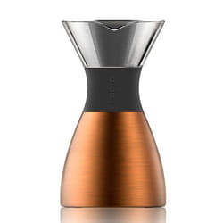 Asobu PourOver Cafetière filtre manuelle Noir, Cuivre