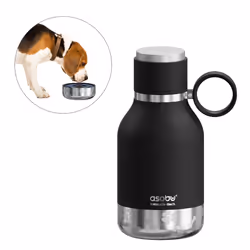Asobu Dog Bowl, Intérieur &amp; extérieur, 1000 ml, Noir, Métallique, Acier inoxydable, 14,6 cm