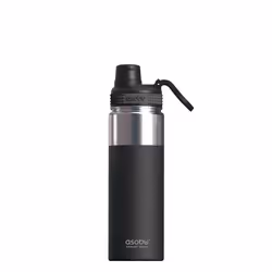 Asobu Alpine Flask, 530 ml, Randonnée, Noir, Acier inoxydable, Adulte, Homme/femme