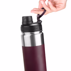 Asobu Alpine Flask Randonnée 530 ml Acier inoxydable Bourgogne