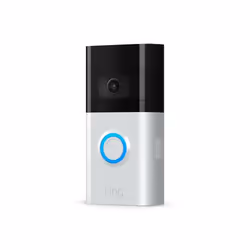 Ring Video Doorbell 3, Noir, Blanc, Maison, 1920 x 1080 pixels, 160°, Sans fil, 802.11a, 802.11b, 802.11g, Wi-Fi 4 (802.11n)