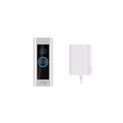 Ring Video Doorbell Pro 2 Plug-in Nickel, Acier satin