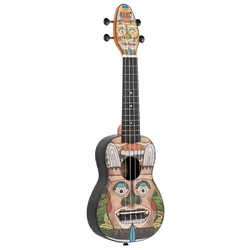 Ortega Guitars Keiki, Ukulele acoustique, Ukulele classique, Soprano, Noir, Multicolore, Agathis, Acrylonitrile-Butadiène-Sty ...
