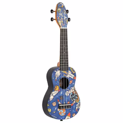 Ortega Guitars Keiki, Ukulele acoustique, Ukulele classique, Soprano, Noir, Multicolore, Agathis, Acrylonitrile-Butadiène-Sty ...
