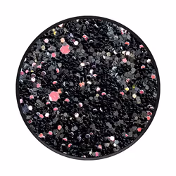 PopSockets Sparkle Black Support passif Lecteur e-book, Mobile/smartphone, Tablette / UMPC Multicolore