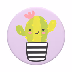 PopSockets Cactus Pal, Mobile/smartphone, Noir, Vert, Lavande, Rose, Blanc