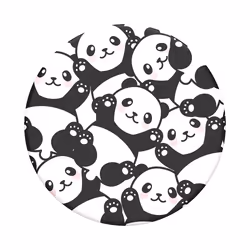 PopSockets 800976, Poignée, Noir, Blanc