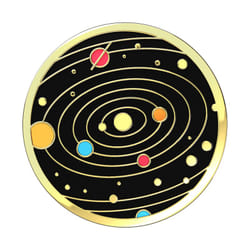 PopSockets Enamel Solar Flare Support passif Lecteur e-book, Mobile/smartphone, Tablette / UMPC Noir, Or