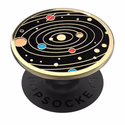 PopSockets Enamel Solar Flare Support passif Lecteur e-book, Mobile/smartphone, Tablette / UMPC Noir, Or