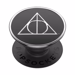 PopSockets Enamel Deathly Hallows, Grip, Noir, Blanc, 1 pièce(s), 38,8 mm, 38,8 mm, 7,7 mm