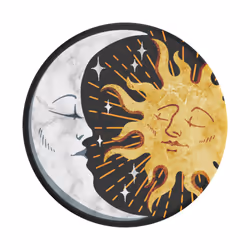 PopSockets Sun and Moon, Mobile/smartphone, Support passif, Poche, Orange