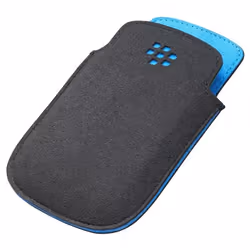 BLACKBERRY Etui Microfibr Noir/Bleu pour 9220/9320