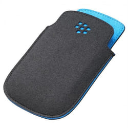 BLACKBERRY Etui Microfibr Noir/Bleu pour 9220/9320