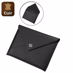 Pochette en cuir - BLACKBERRY - PlayBook - Noir - Élégante - Fermeture magnétique
