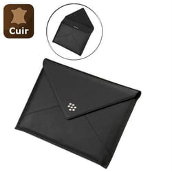 Pochette en cuir - BLACKBERRY - PlayBook - Noir - Élégante - Fermeture magnétique