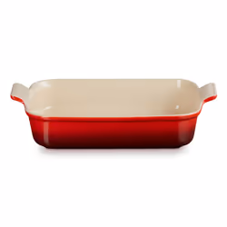 Le Creuset 71102320600001, Plat à gratin, Rectangulaire, Grès, Rouge, Cerise, -23 - 260 °C